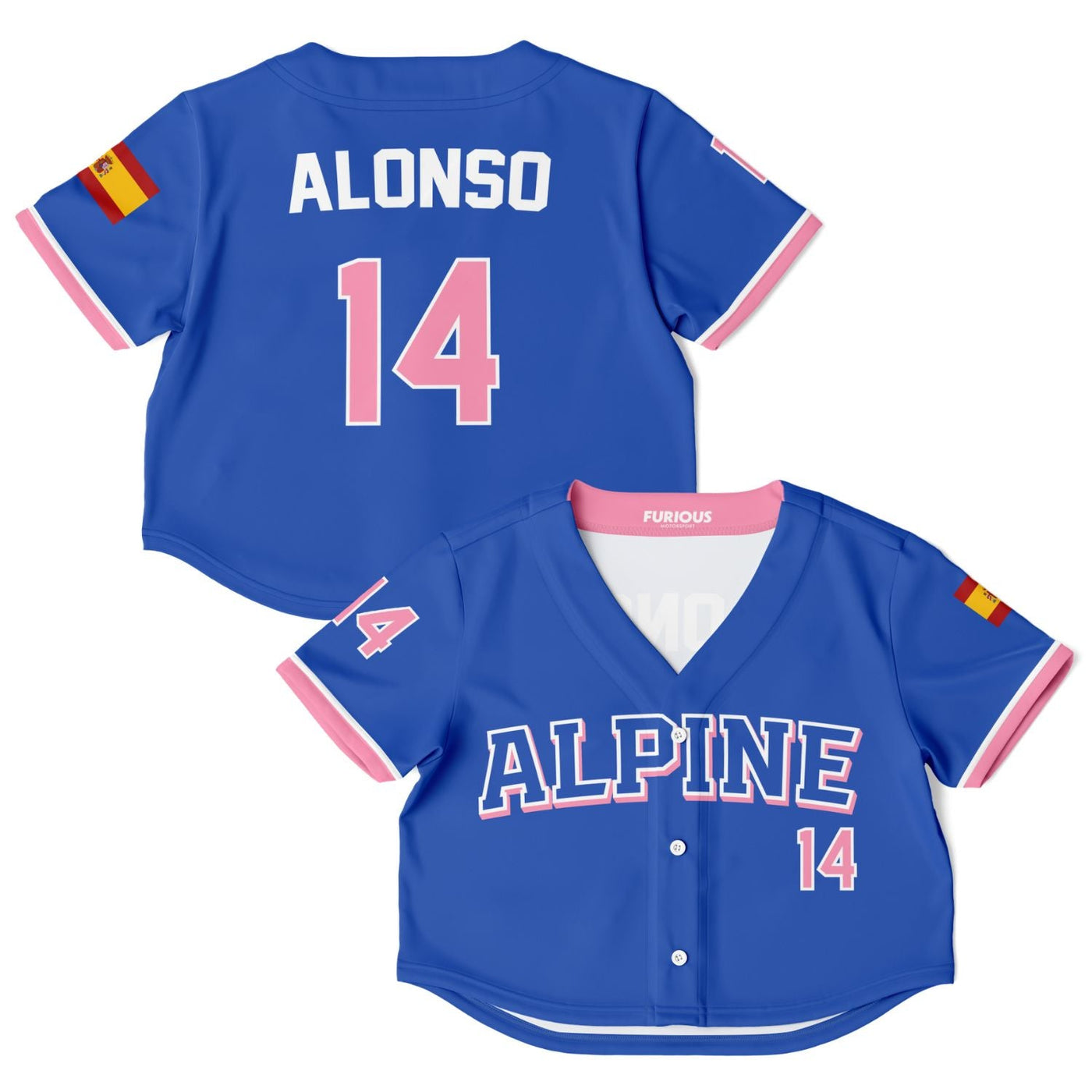 Alonso - Away Crop Top Jersey - Furious Motorsport