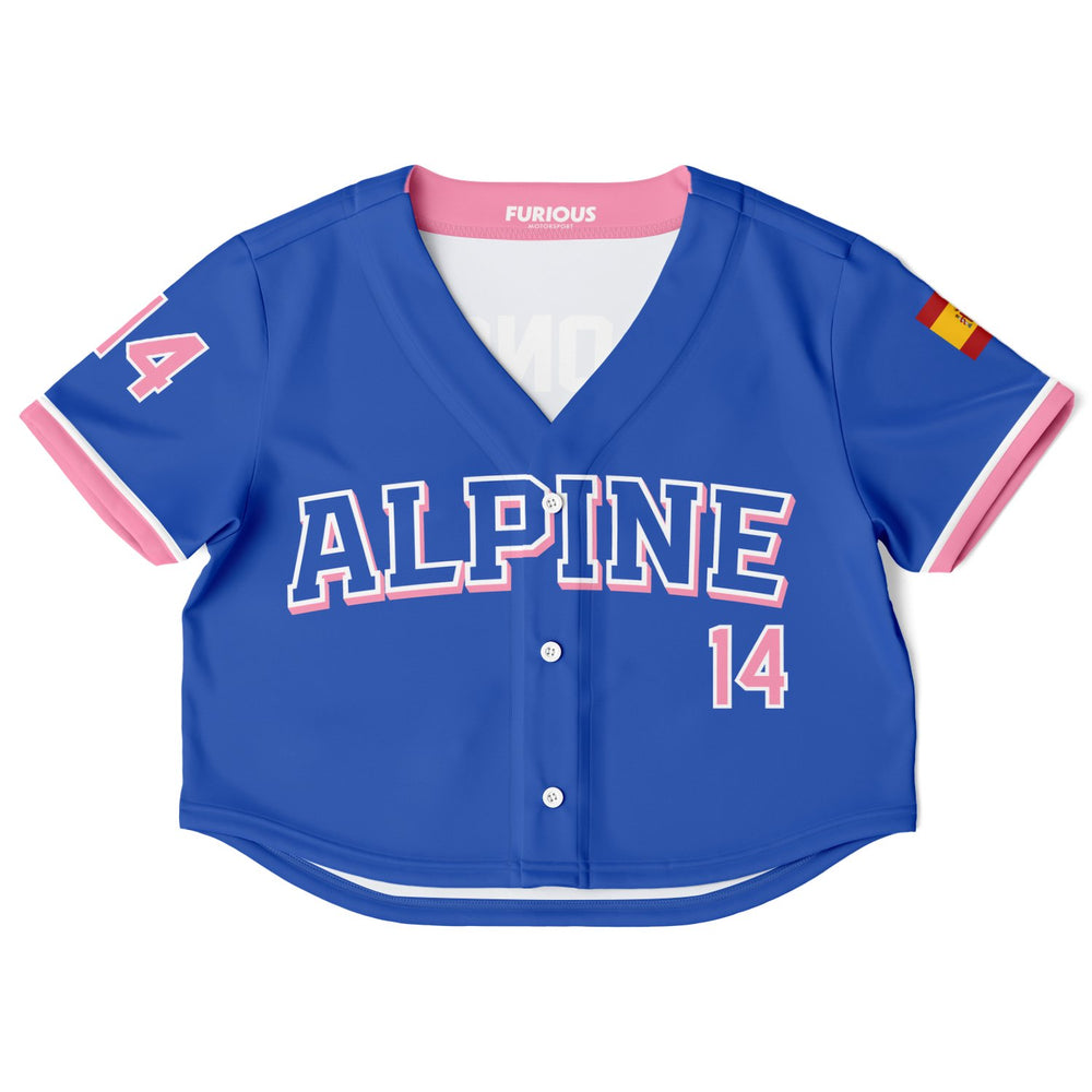 Alonso - Away Crop Top Jersey (Clearance) - Furious Motorsport