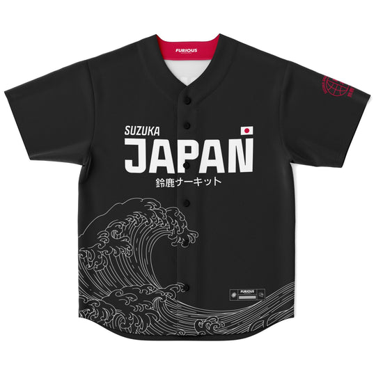 Alonso - Carbon Black Suzuka "Great Wave" Jersey - Furious Motorsport