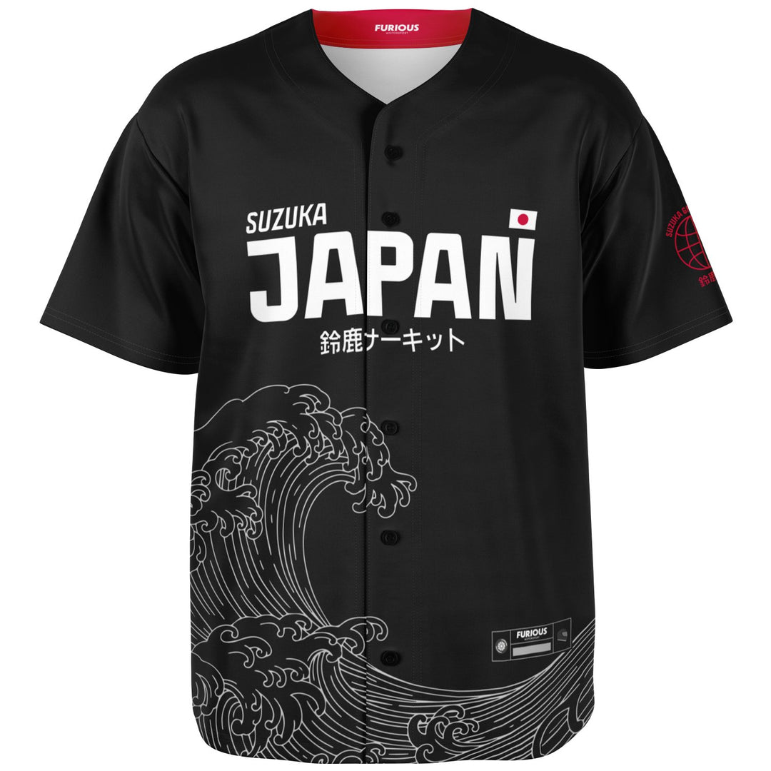 Alonso - Carbon Black Suzuka "Great Wave" Jersey - Furious Motorsport