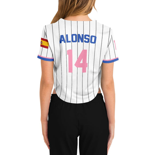 Alonso - Home Crop Top Jersey (Clearance) - Furious Motorsport