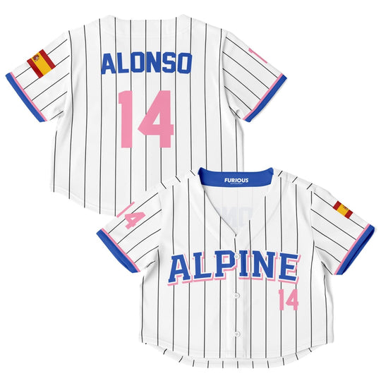 Alonso - Home Crop Top Jersey (Clearance) - Furious Motorsport