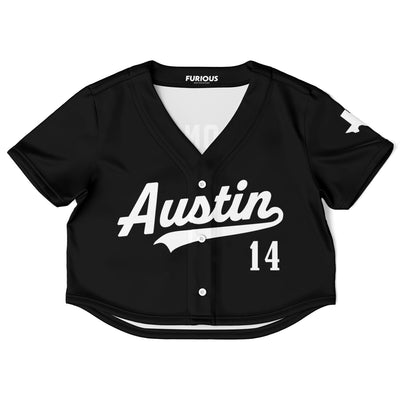 Alonso - Jet Black Austin Crop Top - Furious Motorsport