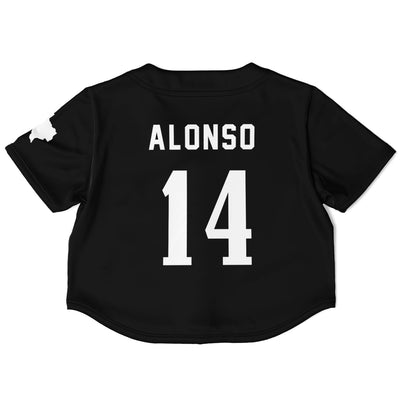 Alonso - Jet Black Austin Crop Top - Furious Motorsport