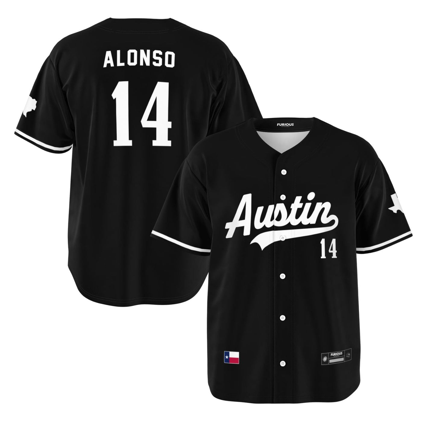 Alonso - Jet Black Austin Jersey - Furious Motorsport