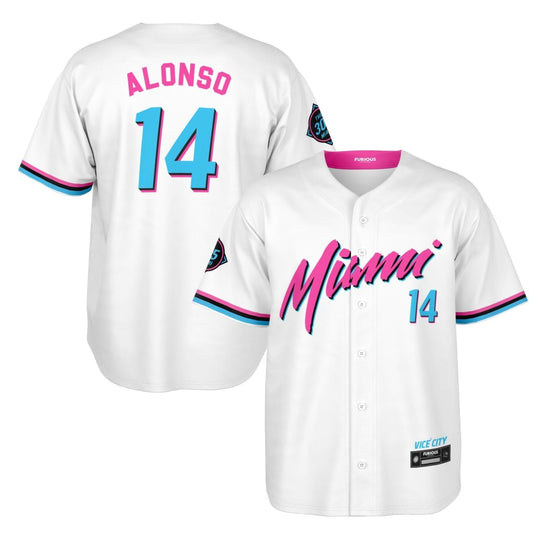 Alonso - Miami Vice Home Jersey (Clearance) - Furious Motorsport