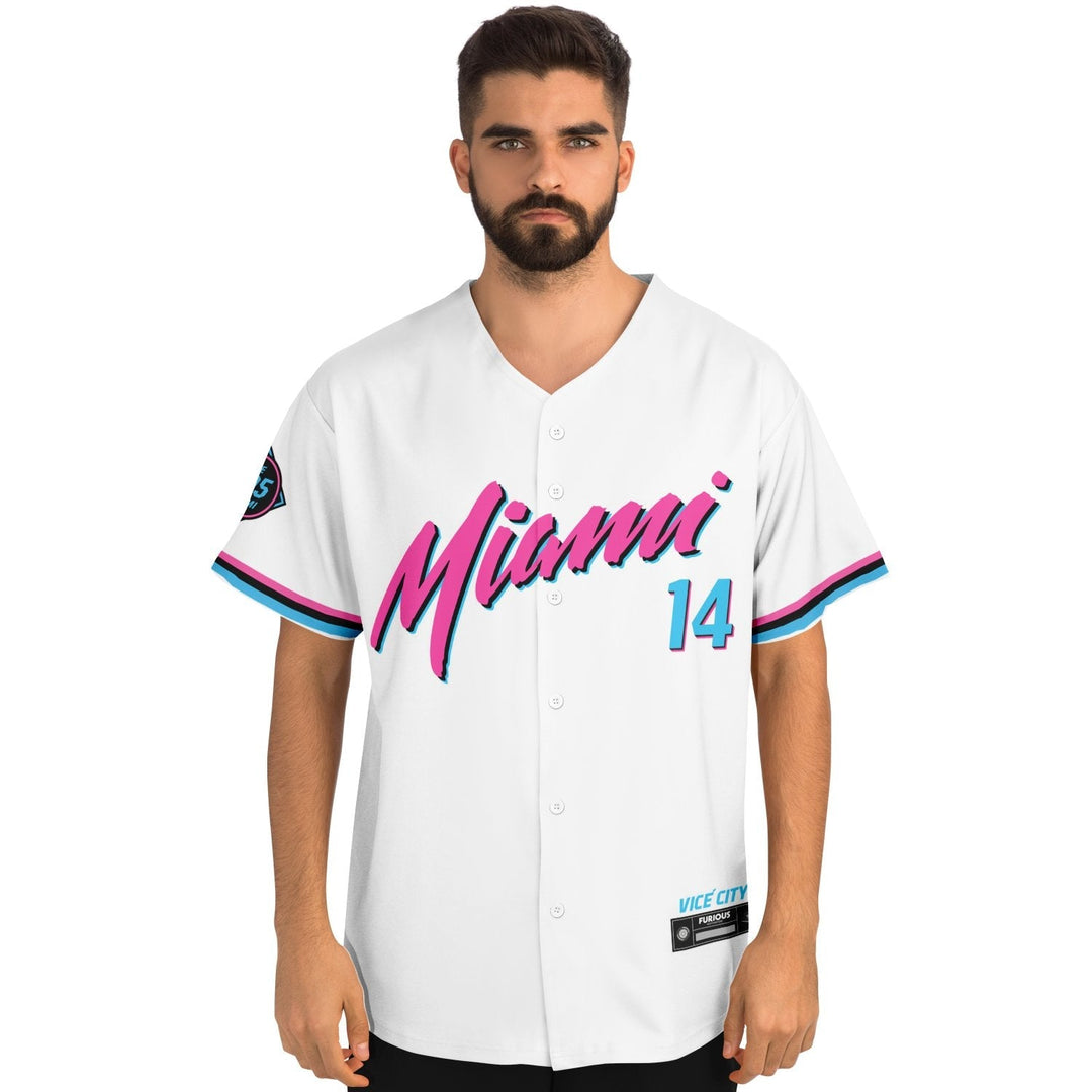 Alonso - Miami Vice Home Jersey (Clearance) - Furious Motorsport