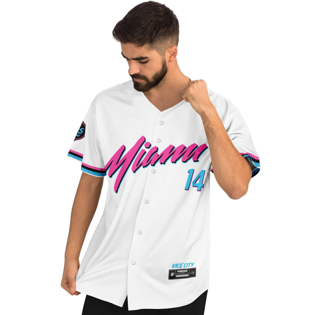 Alonso - Miami Vice Home Jersey (Clearance) - Furious Motorsport