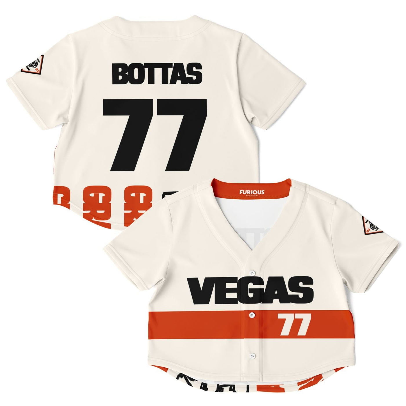 Bottas - Vegas Street Circuit Crop Top - Furious Motorsport