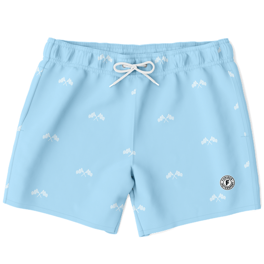 Final Lap Swim Trunks - Frost Blue - Furious Motorsport