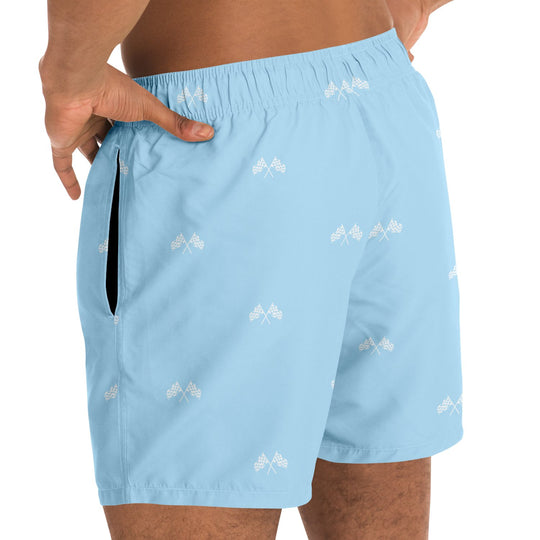 Final Lap Swim Trunks - Frost Blue - Furious Motorsport