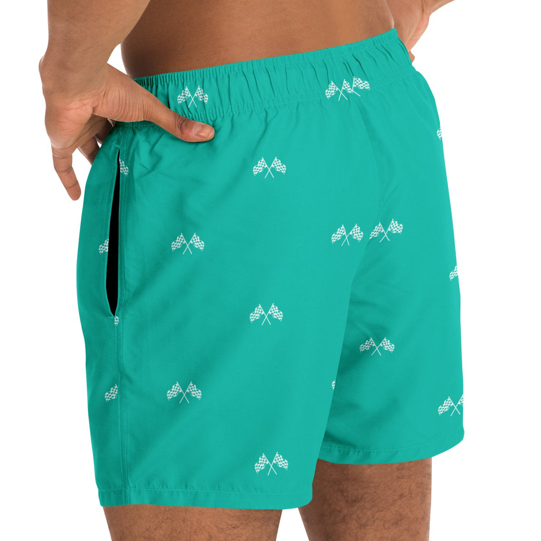 Final Lap Swim Trunks - Teal (Clearance) - Furious Motorsport