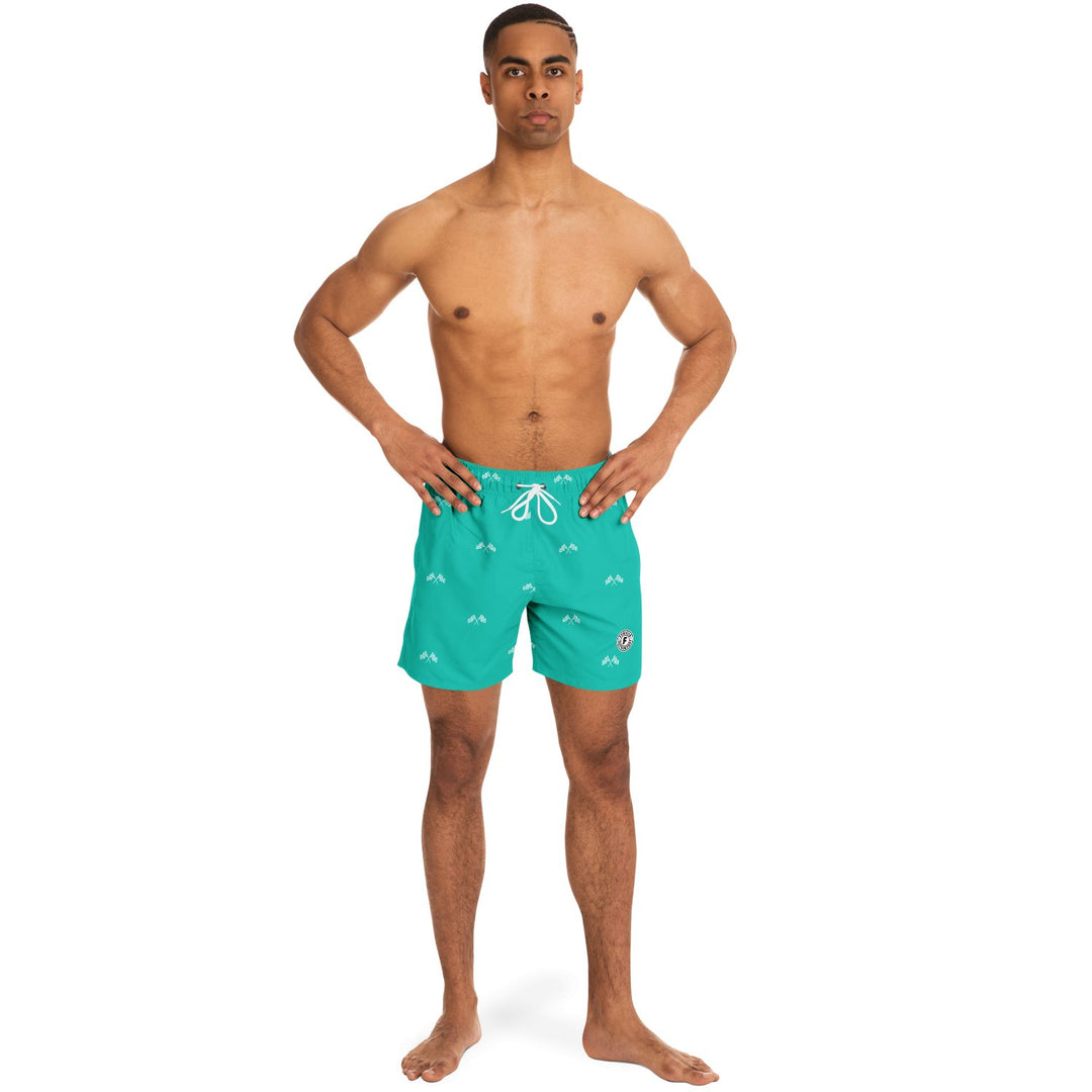 Final Lap Swim Trunks - Teal (Clearance) - Furious Motorsport