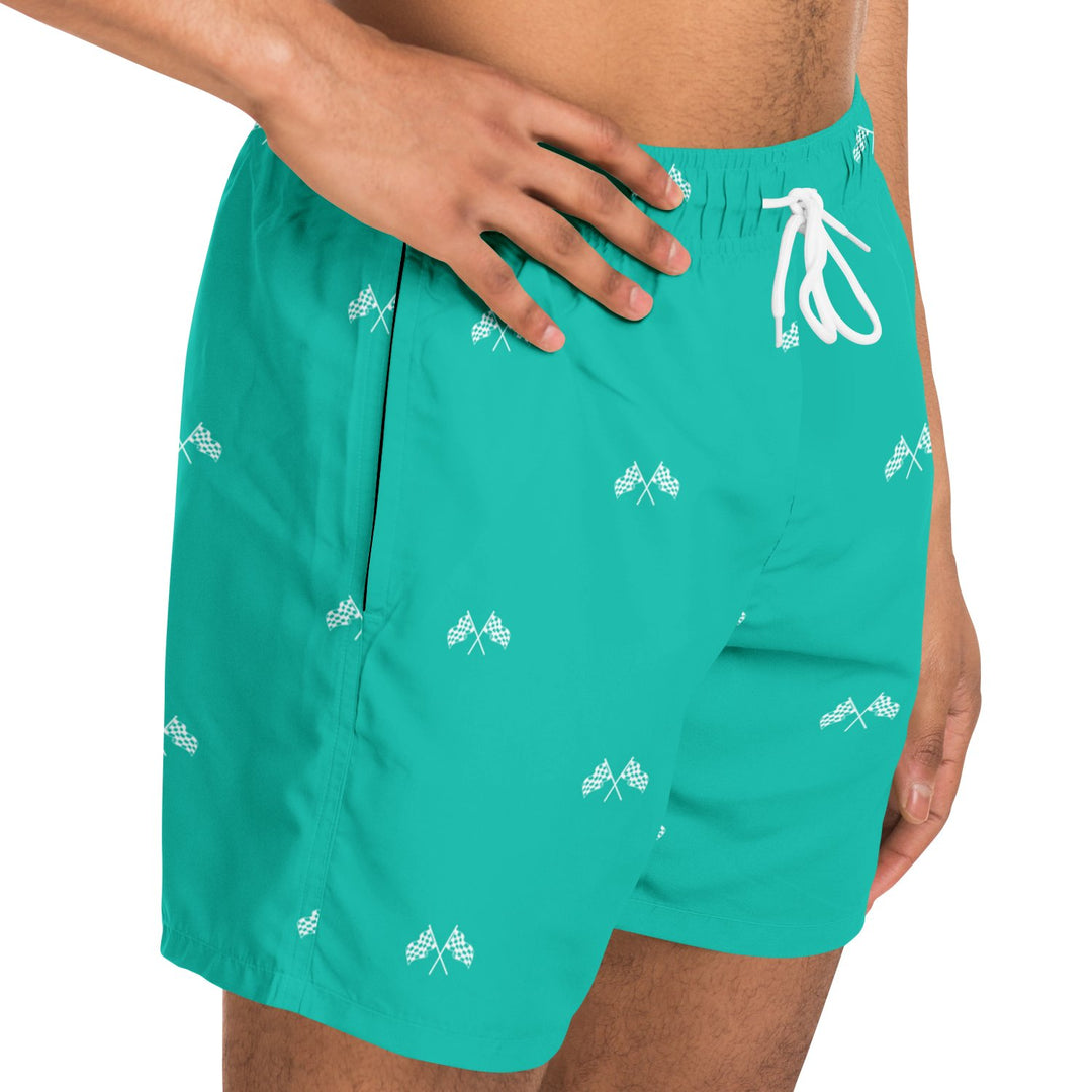 Final Lap Swim Trunks - Teal (Clearance) - Furious Motorsport