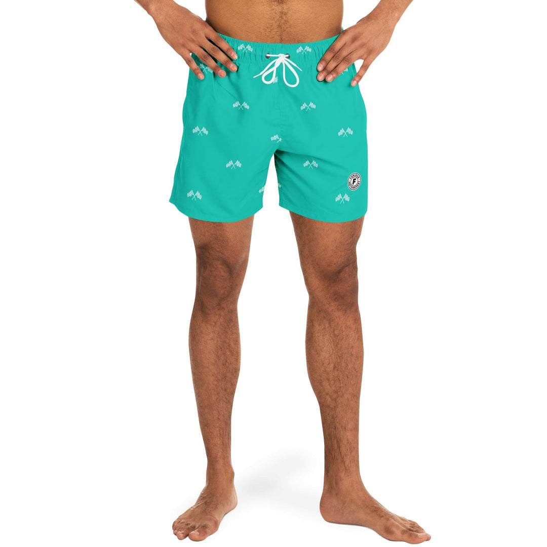 Final Lap Swim Trunks - Teal (Clearance) - Furious Motorsport