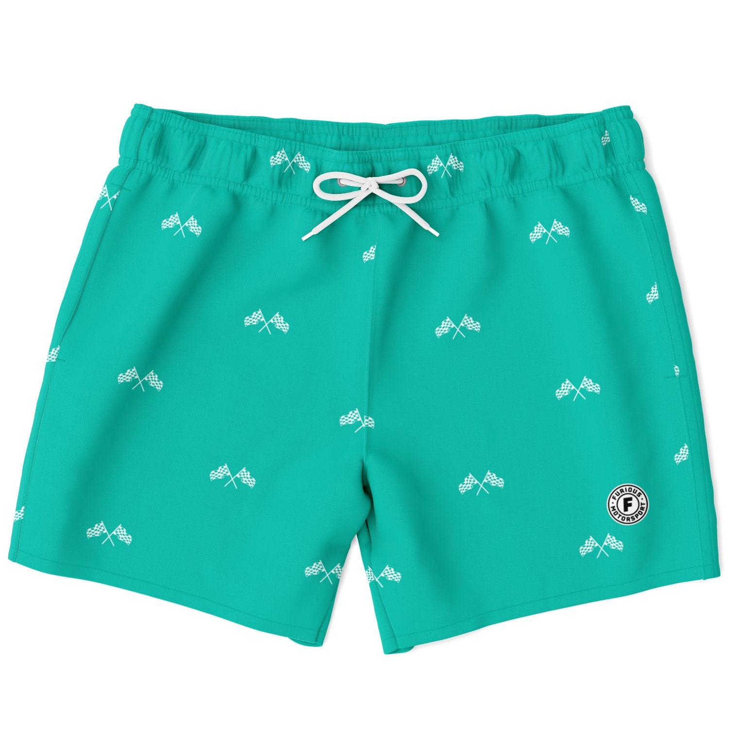 Final Lap Swim Trunks - Teal (Clearance) - Furious Motorsport