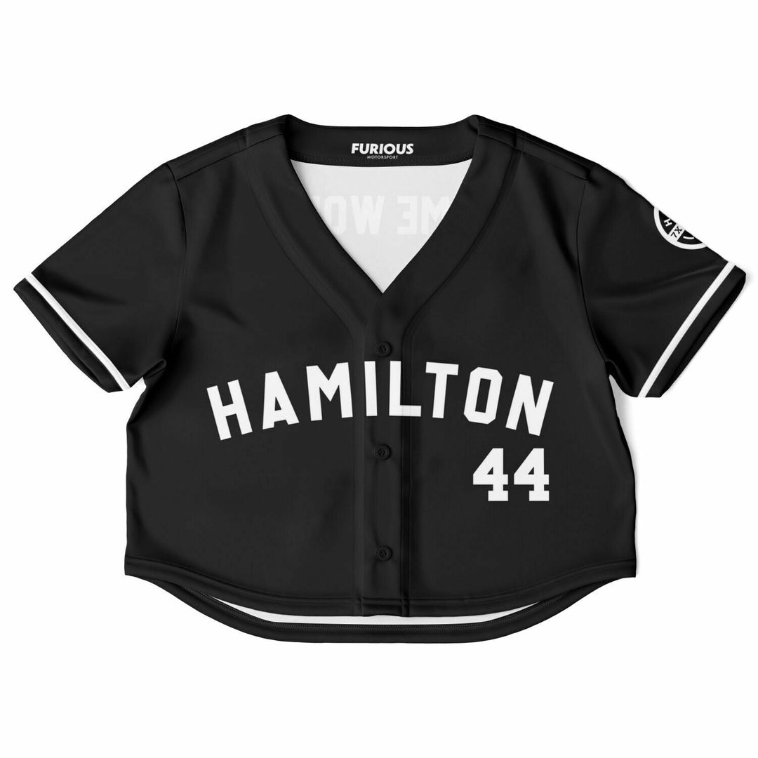 Hamilton - Carbon Black Champion Crop Top Jersey (Clearance) - Furious Motorsport