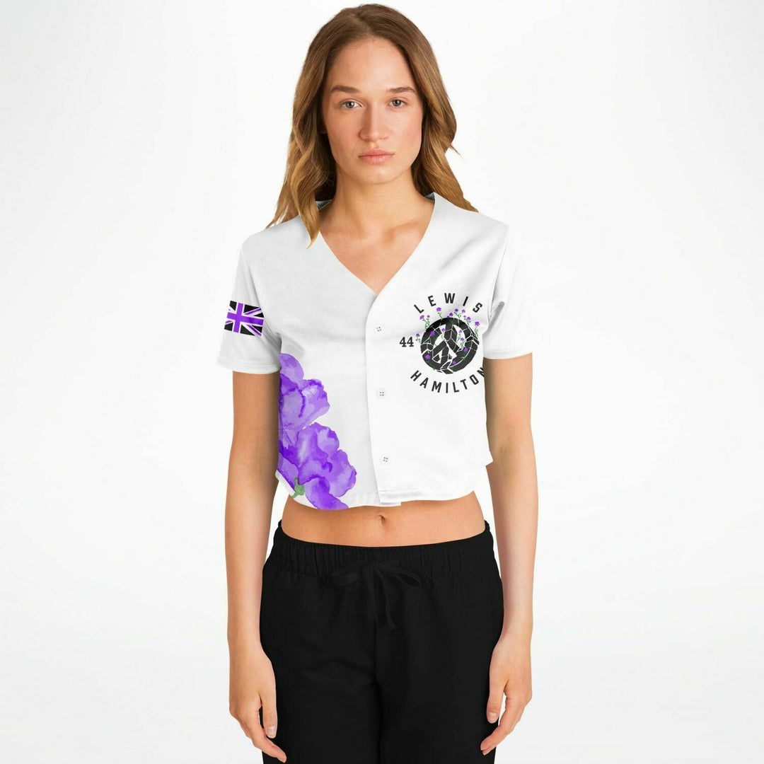 Hamilton - Violet Rose Crop Top Jersey - Furious Motorsport