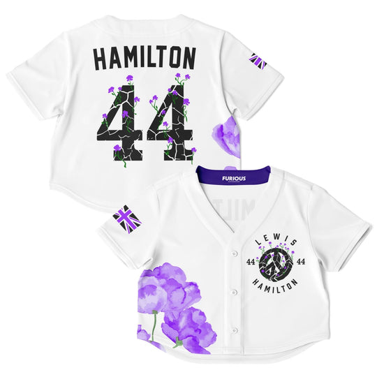 Hamilton - Violet Rose Crop Top Jersey - Furious Motorsport