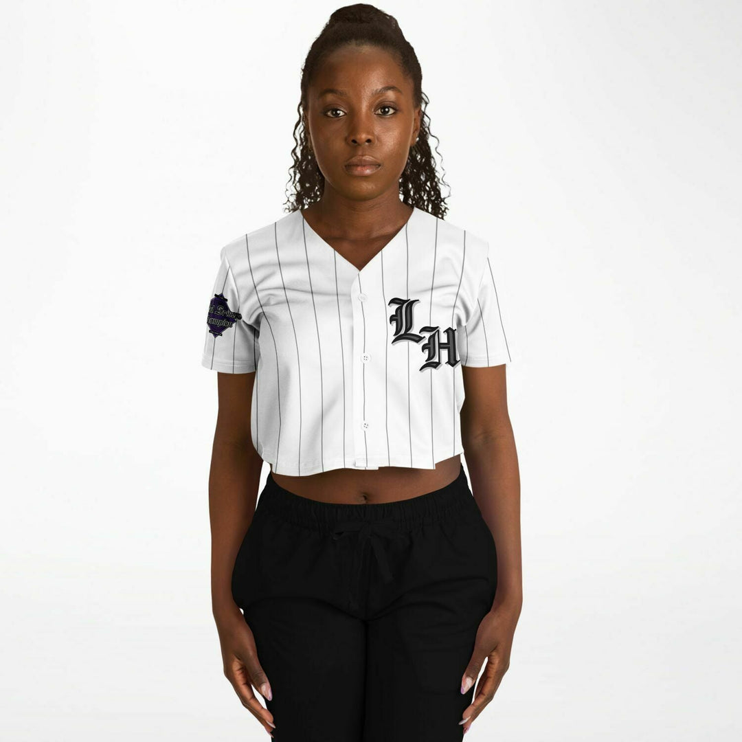 Hamilton - White WDC Banner Crop Top Jersey - Furious Motorsport