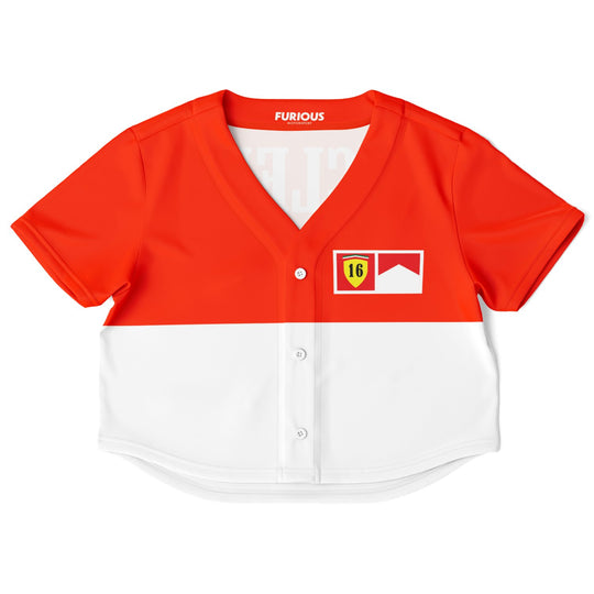 Leclerc - Alternate Crop Top Jersey - Furious Motorsport