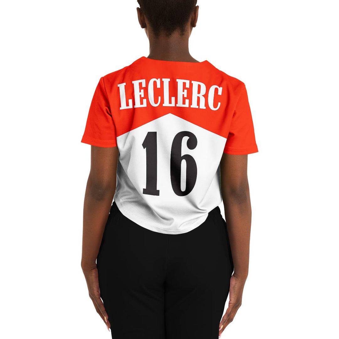 Leclerc - Alternate Crop Top Jersey - Furious Motorsport