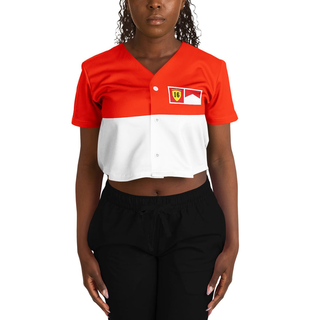 Leclerc - Alternate Crop Top Jersey - Furious Motorsport