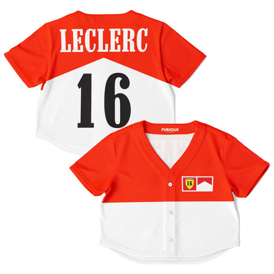 Leclerc - Alternate Crop Top Jersey - Furious Motorsport