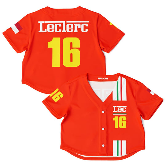 Leclerc - Away Crop Top Jersey - Furious Motorsport