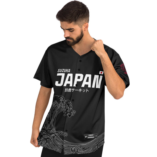 Leclerc - Carbon Black Suzuka "Great Wave" Jersey - Furious Motorsport