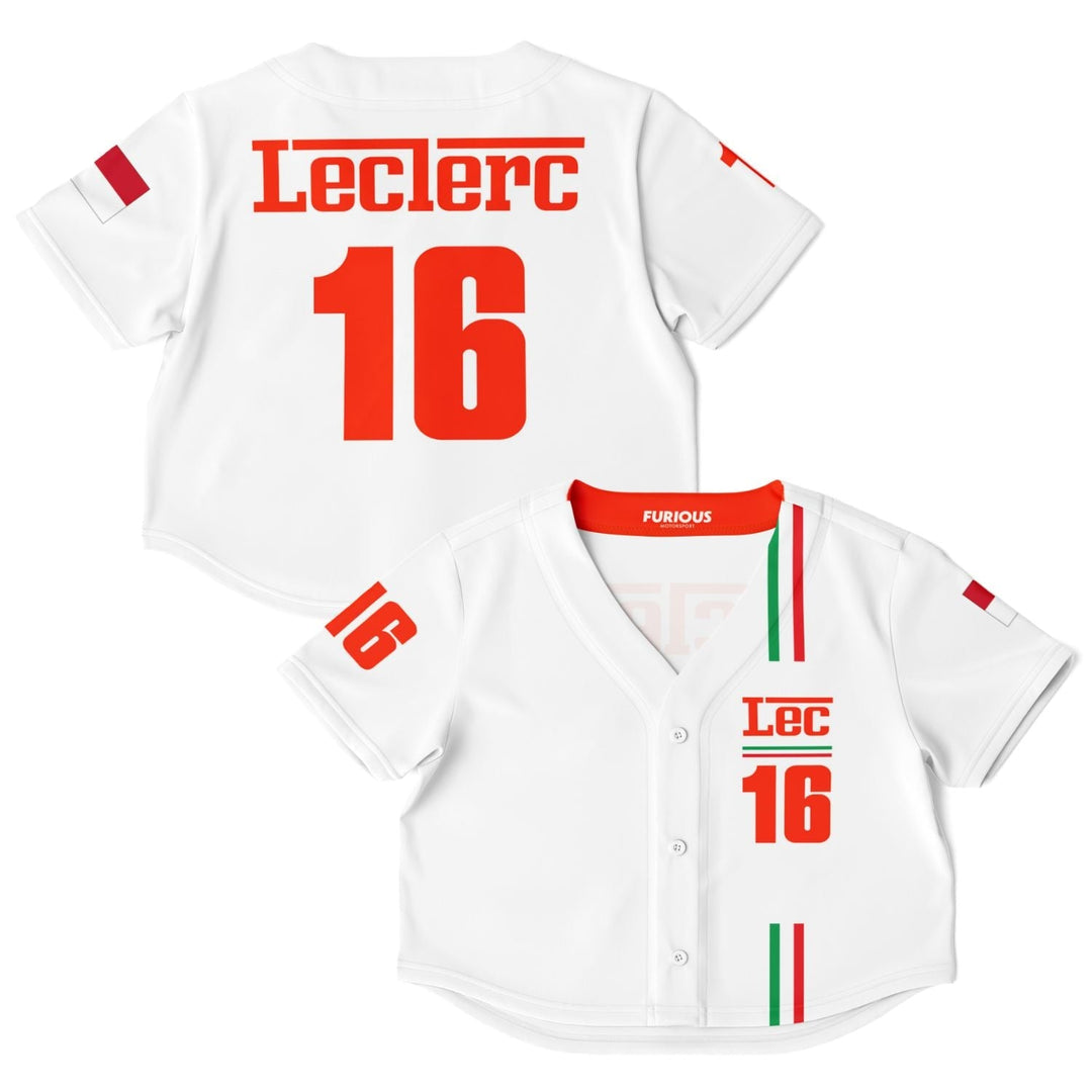 Leclerc - Home Crop Top Jersey (Clearance) - Furious Motorsport