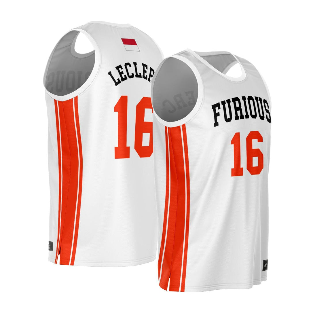 Leclerc - Home White Classic Edition Jersey - Furious Motorsport