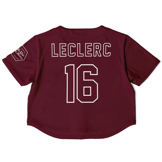 Leclerc - Maroon Monza Crop Top Jersey (Clearance) - Furious Motorsport