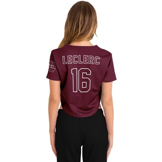 Leclerc - Maroon Monza Crop Top Jersey (Clearance) - Furious Motorsport