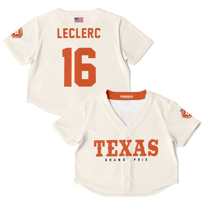 Leclerc - Off-White Texas GP Crop Top (Clearance) - Furious Motorsport