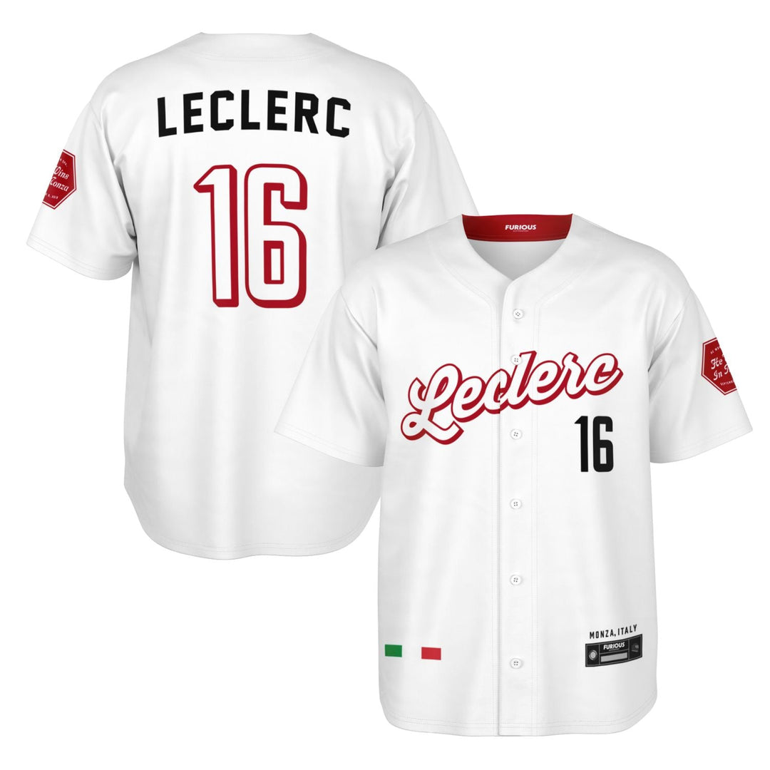 Leclerc - White Monza Jersey - Furious Motorsport