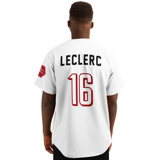 Leclerc - White Monza Jersey (Clearance) - Furious Motorsport