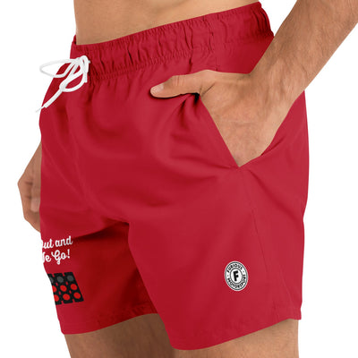 Lights Out Swim Trunks - Crimson Red (Clearance) - Furious Motorsport