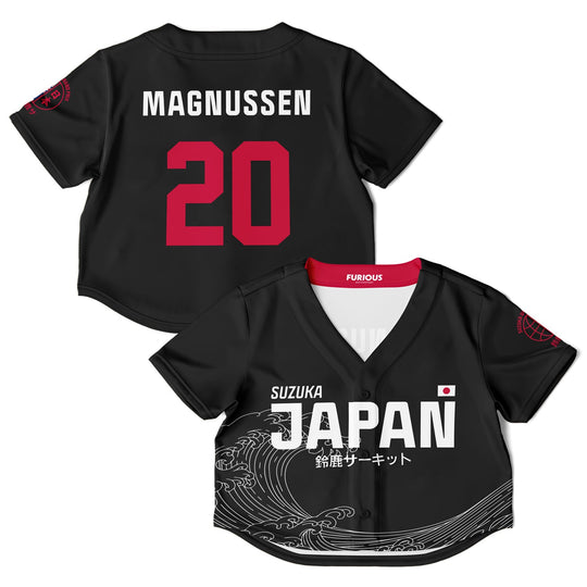 Magnussen - Carbon Black Suzuka "Great Wave" Crop Top - Furious Motorsport