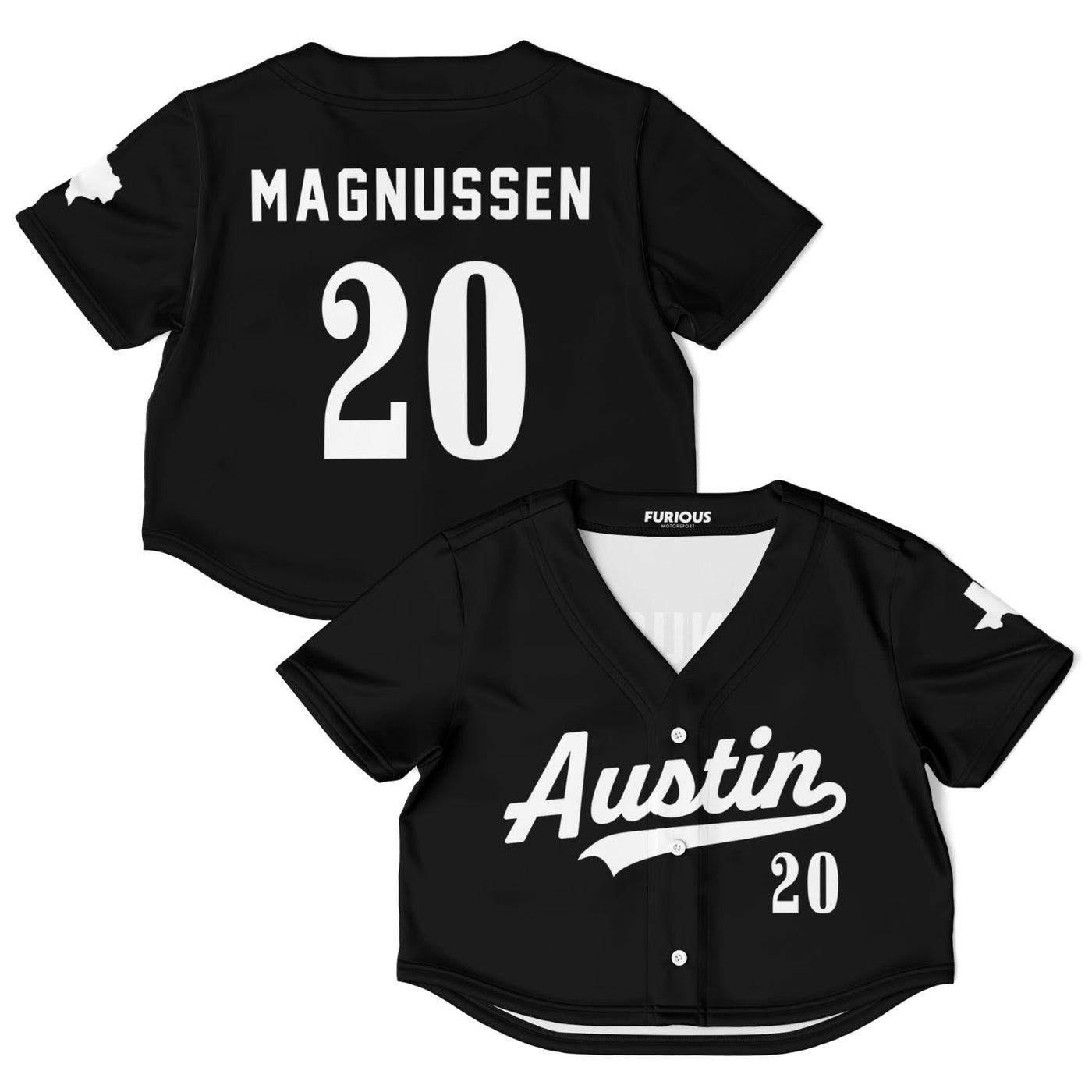 Magnussen - Jet Black Austin Crop Top - Furious Motorsport