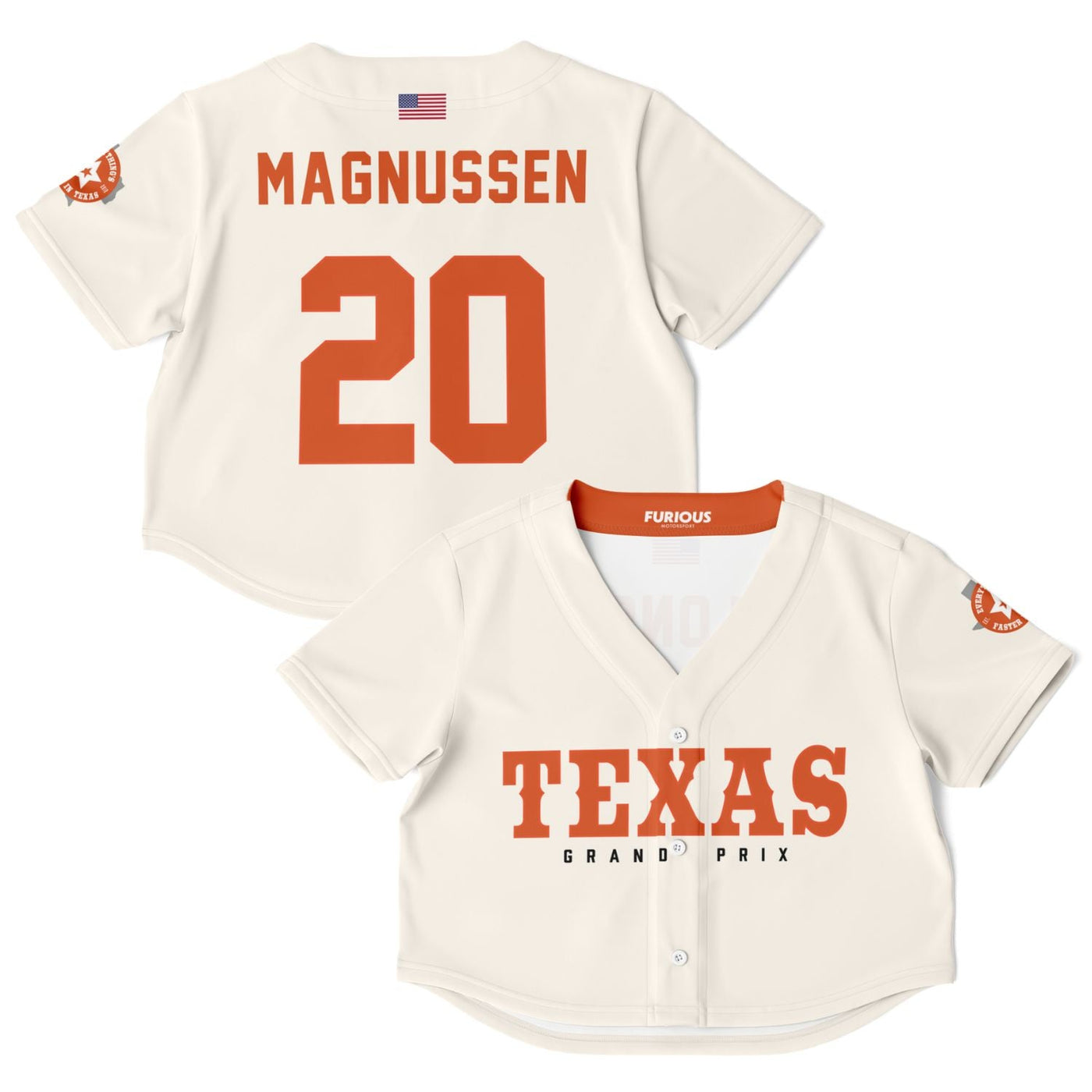 Magnussen - Off-White Texas GP Crop Top - Furious Motorsport