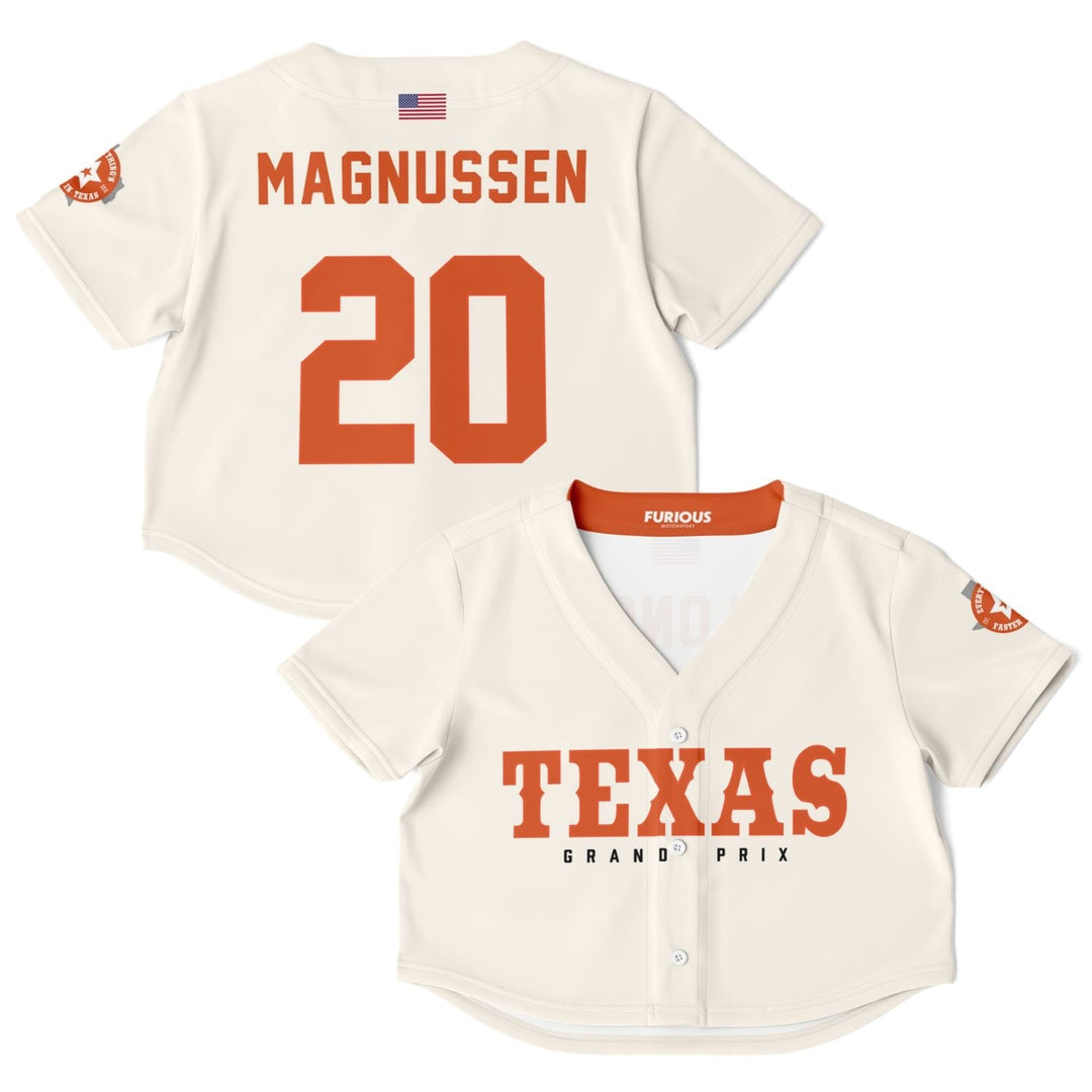 Magnussen - Off-White Texas GP Crop Top (Clearance) - Furious Motorsport