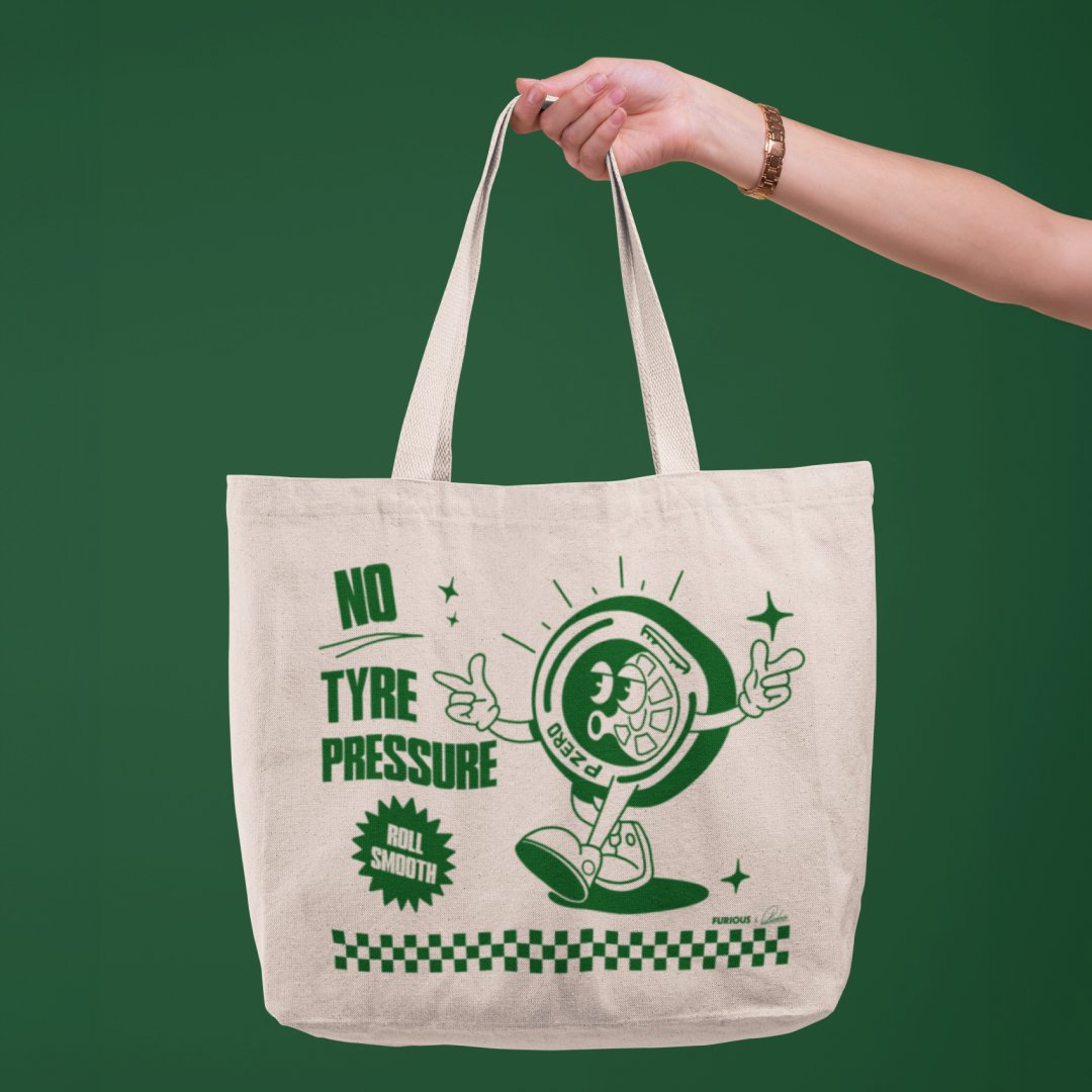 No Tyre Pressure - Tote Bag - Furious Motorsport