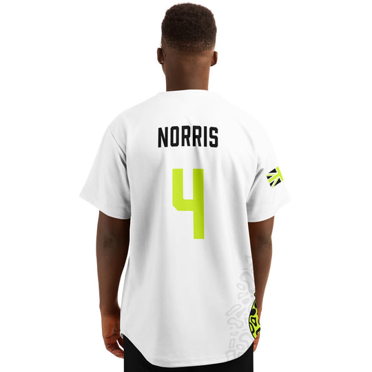 Norris - Arctic White Fluro Helmet Jersey - Furious Motorsport