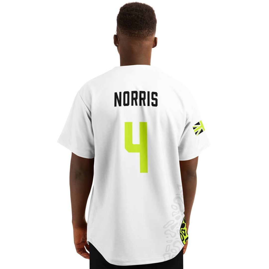 Norris - Arctic White Fluro Helmet Jersey (Clearance) - Furious Motorsport