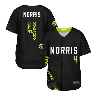 Norris - Black Helmet Kids Jersey - Furious Motorsport