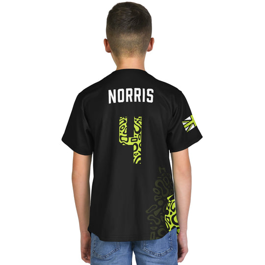 Norris - Black Helmet Kids Jersey - Furious Motorsport