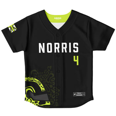 Norris - Black Helmet Kids Jersey - Furious Motorsport