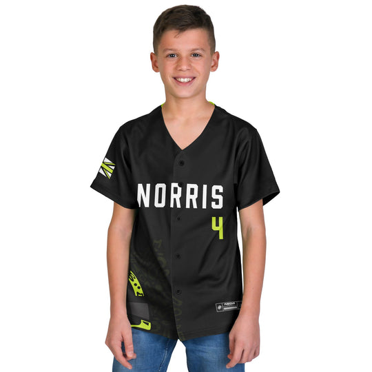 Norris - Black Helmet Kids Jersey - Furious Motorsport