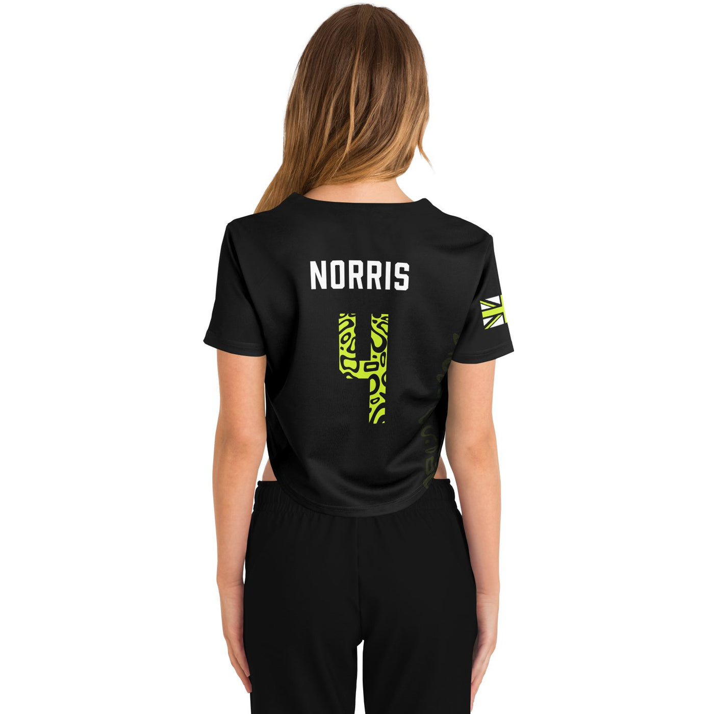 Norris - Carbon Black Fluro Helmet Crop Top - Furious Motorsport